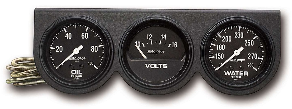 [ATM2398] Autometer - 2-5/8 Blk Mech Gauge Pnl