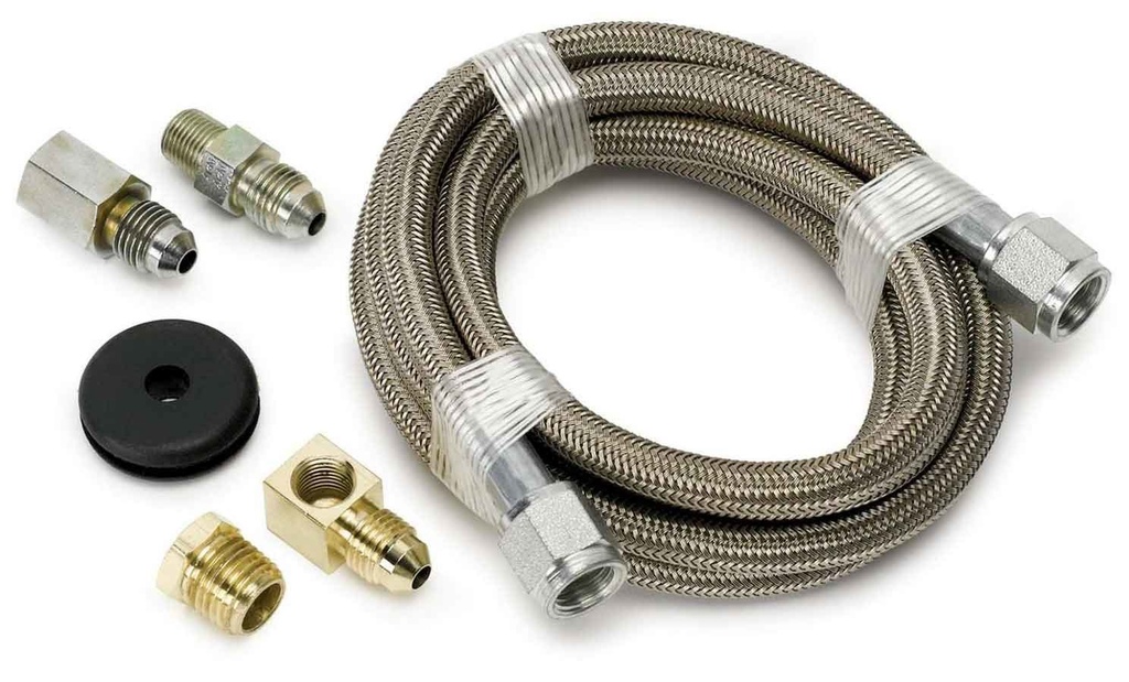 [ATM3228] Autometer - 6 Ft Braided Stl Line Ki