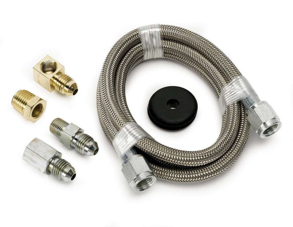 [ATM3229] Autometer - 4 Ft Braided Stl Line Ki