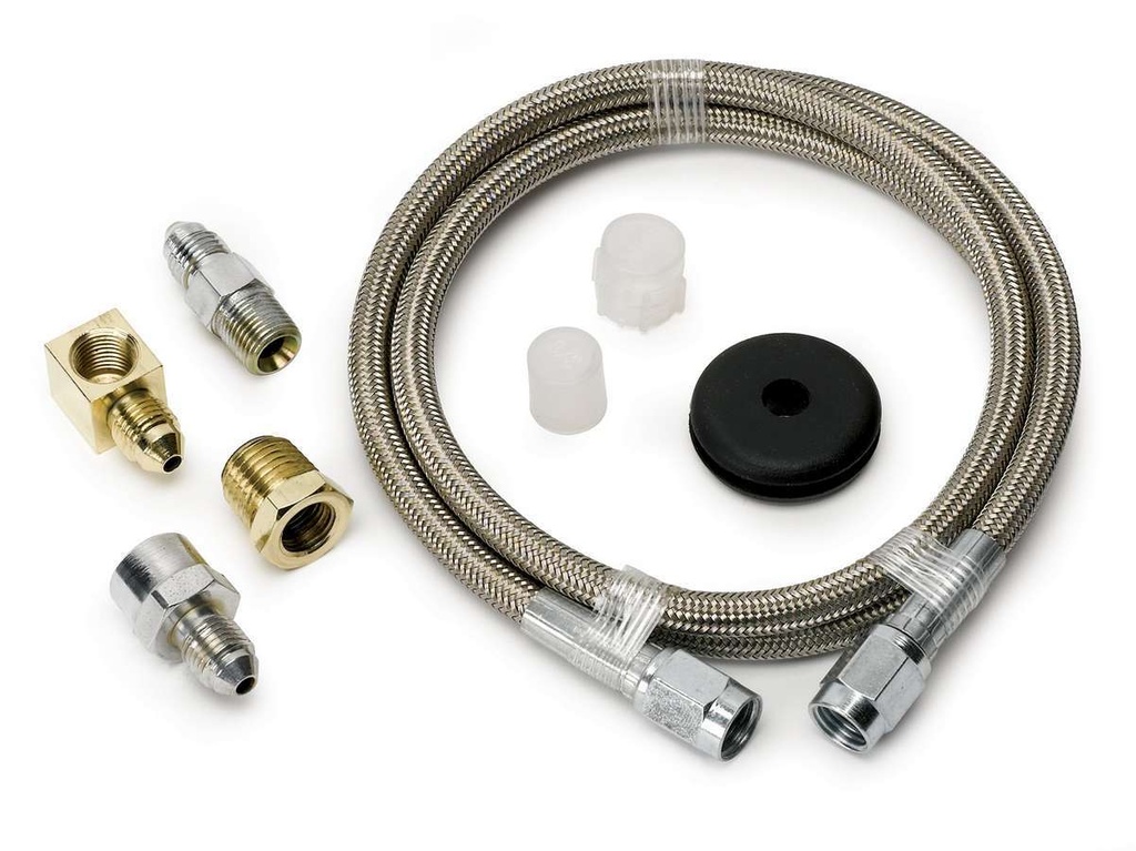 [ATM3234] Autometer - #3 Stainless Gauge Line Kit 3'