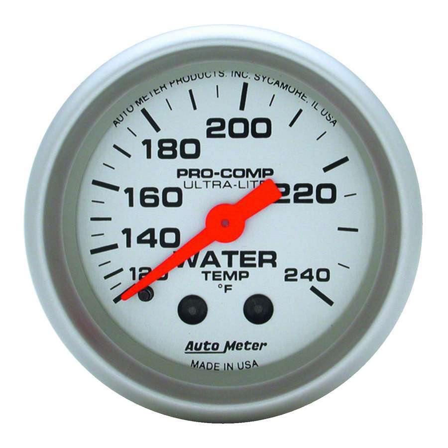 [ATM4333] Autometer - 2-1/16in U/L Water Temp Gauge 120-240