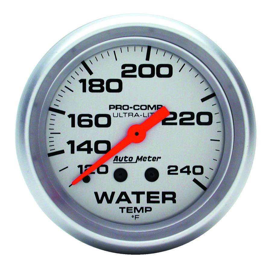 [ATM4433] Autometer - 2-5/8 Ultra-Lite Water Temp 120-240 F.Mech 12FT