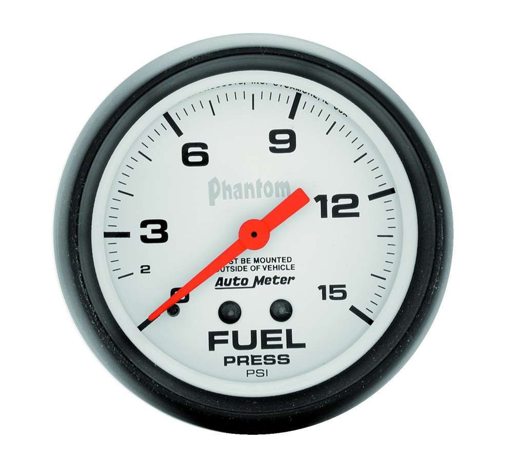 [ATM5810] Autometer - 2-5/8in Phantom Fuel Press. Gauge 0-15psi