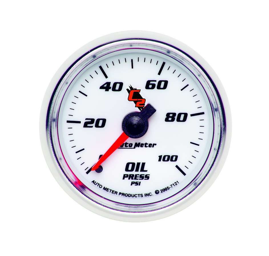 [ATM7121] Autometer - 2-1/16in C2/S Oil Press. Gauge 0-100psi