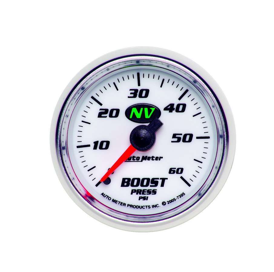 [ATM7305] Autometer - 2-1/16in NV/S Boost Gauge 0-60psi