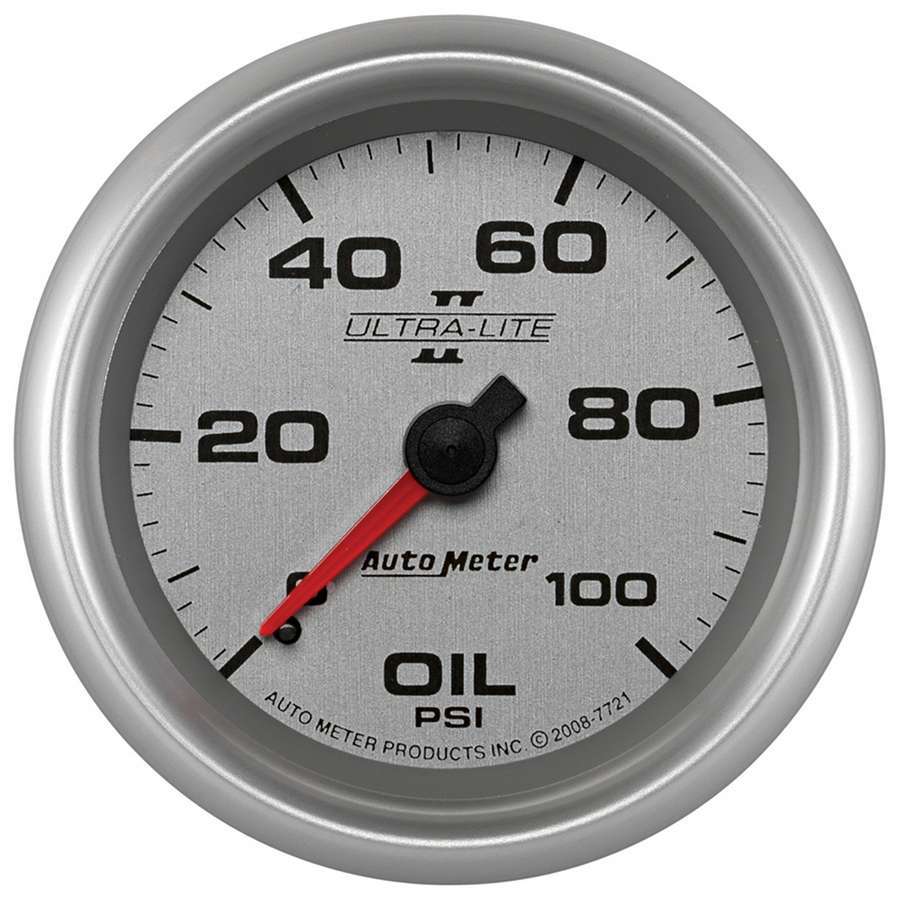 [ATM7721] Autometer - 2-5/8 U/L II Oil Press Gauge 0-100psi