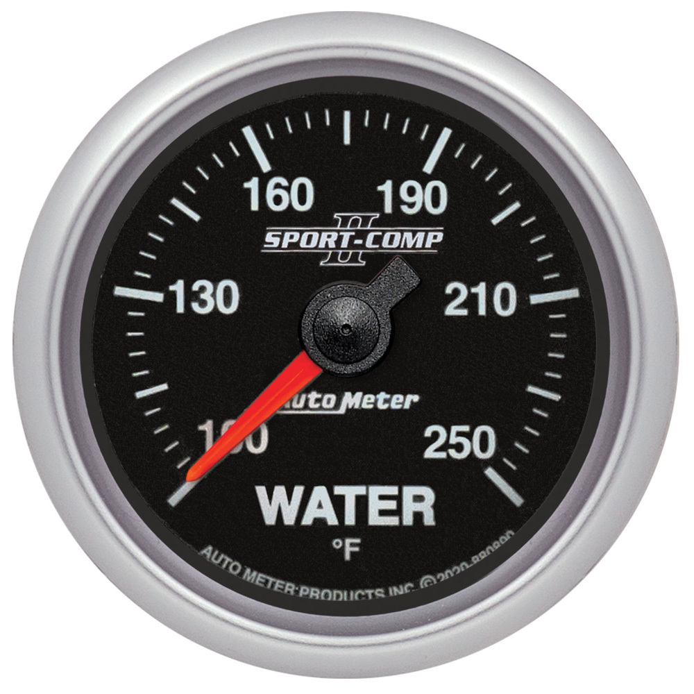 [ATM880890] Autometer - 2-1/16 Sc-Ii Water Temp Gauge 100-250 Fitech Can