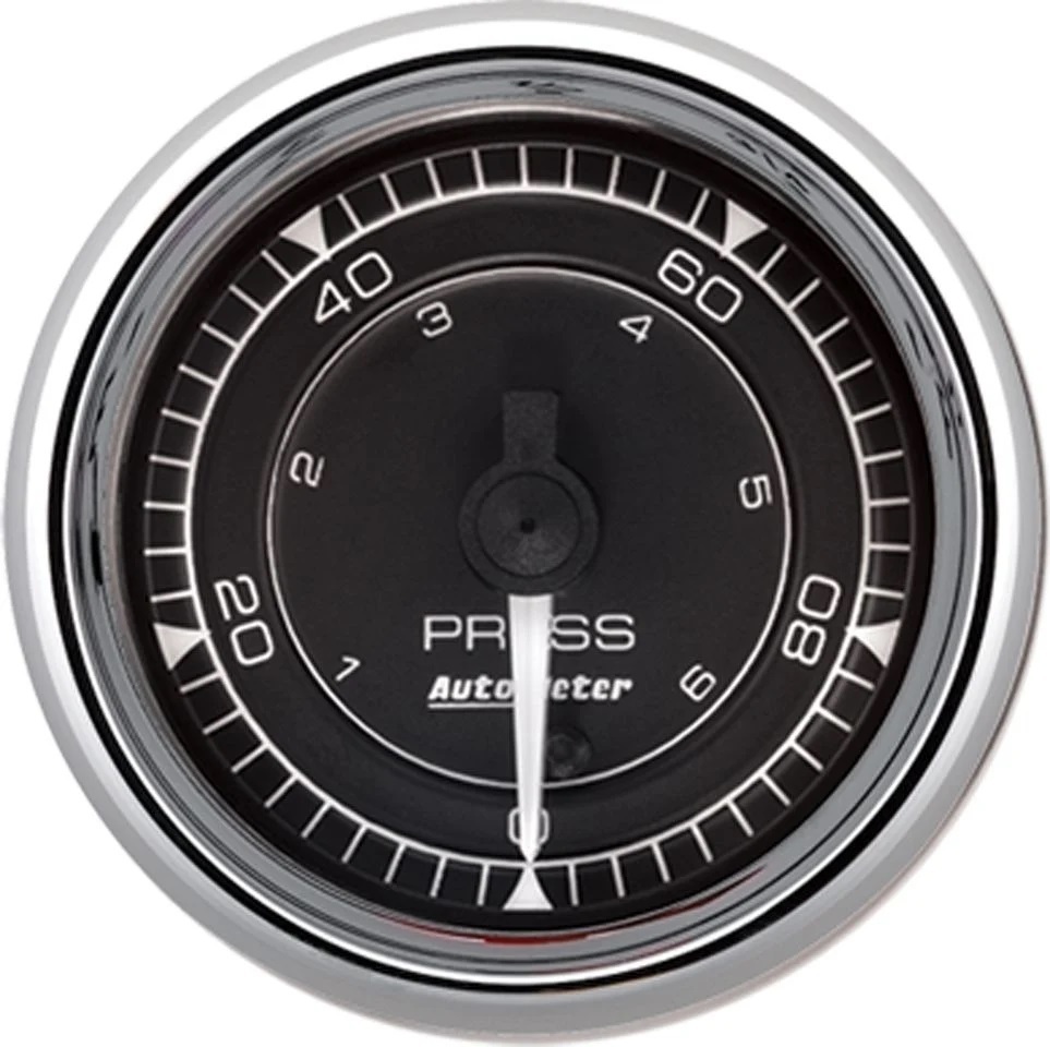[ATM9753] Autometer - 2/16 Chrono Chrome Gauge Pressure 100PSI