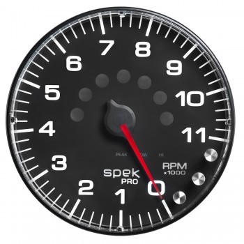 [ATMP239328] Autometer - Spek-Pro 5in Tach W/ Shift Light & Peak Mem.