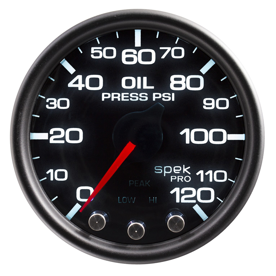 [ATMP32552] Autometer - Spek-Pro Oil Pressure Gauge 0-120psi 2-1/16