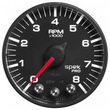 [ATMP334328] Autometer - Spek-Pro 2-1/16 Tach w/ Shift Light & Peak Mem.