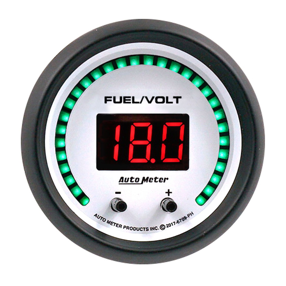 [ATM6709-PH] Autometer - 2-1/16 Fuel/Volt Gauge Elite Digital PH Series