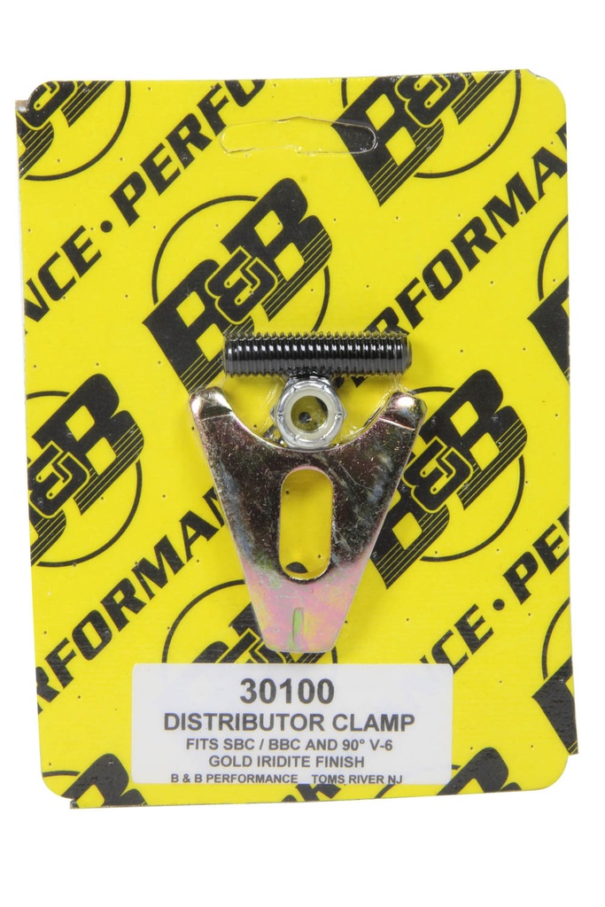 [BBP30100] B And B Performance Products - Distributor Clamp - Chevy V8- Gold