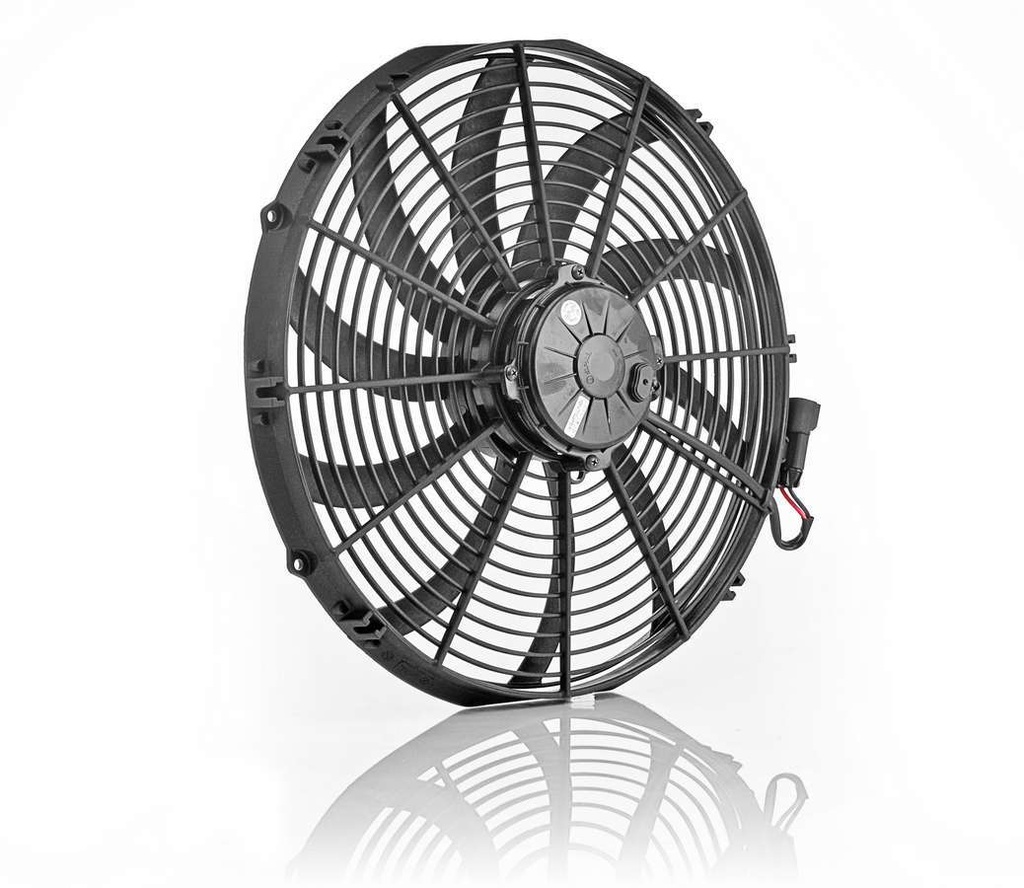 [BEC75068] Be-Cool Radiators - 16In Euro Black Electric Fan Super Duty Puller