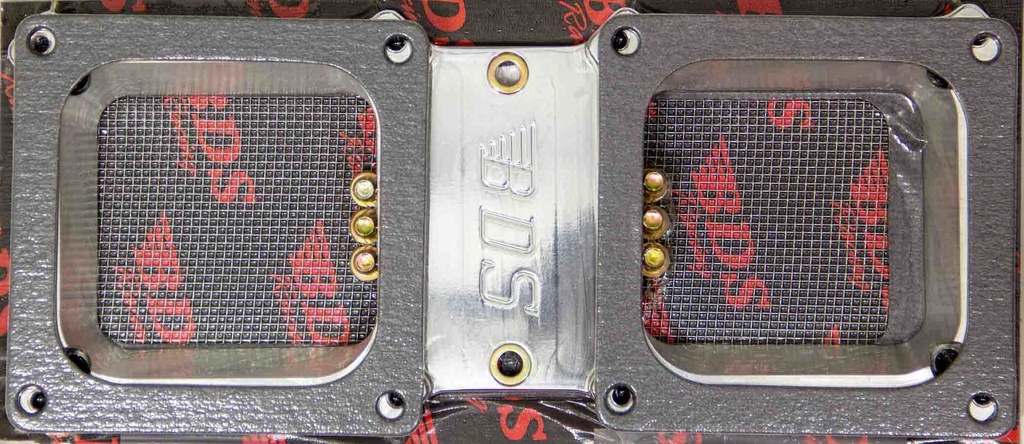 [BDSCA-9027] Blower Drive Service - 671-871 Dual 4500 Billet Carb. Adapter Kit - Pol.