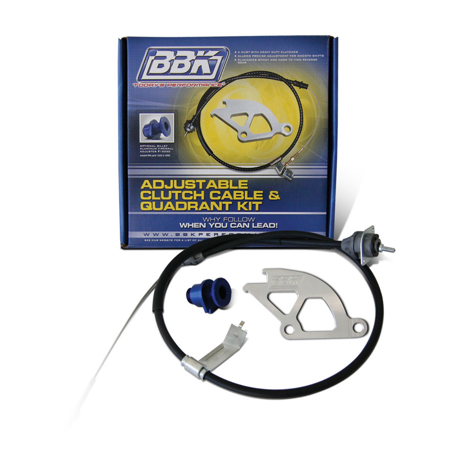 [BBK15055] BBK Performance - Clutch Quadrant & Cable Kit - 79-95 Mustang
