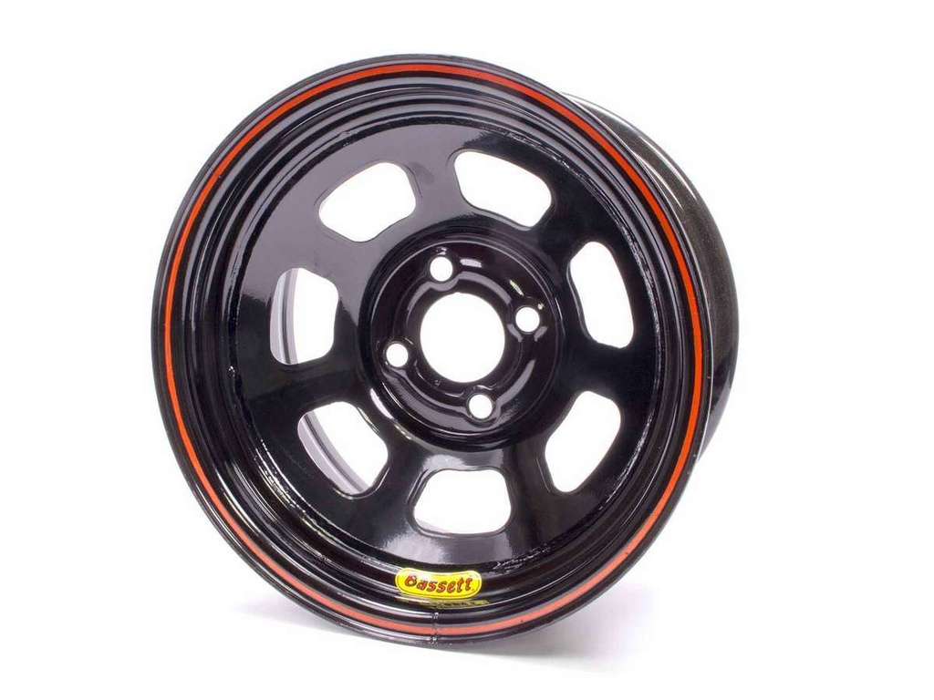 [BAS47SP3] Bassett - Wheel 14x7 D-Hole 4x4.25 In 3in Bs Black