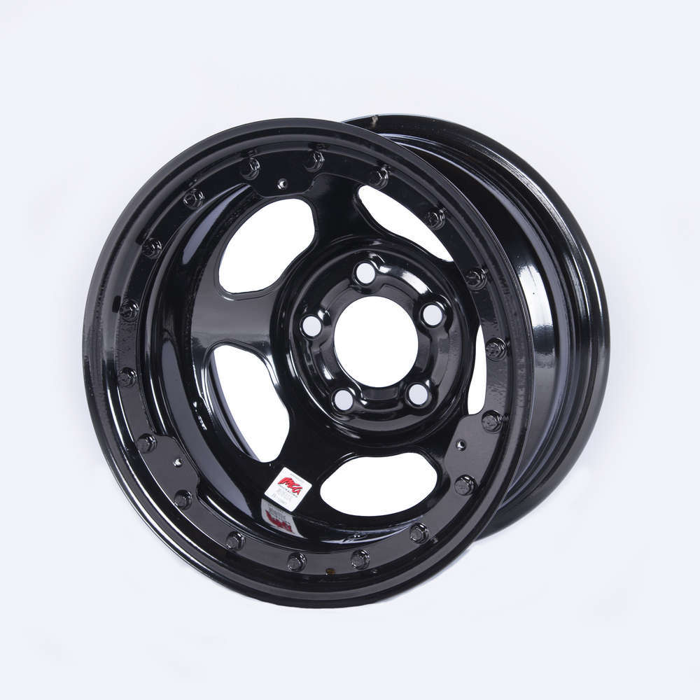 [BAS58A53ILK] Bassett - 15x8 Imca Black Beadlock Inertia 5x5