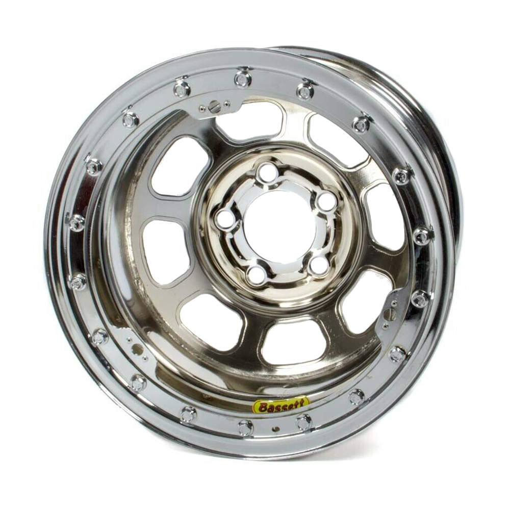 [BAS58D5475ICLK] Bassett - 15x8 B/L Chrome Wheel 5x5 5in BS