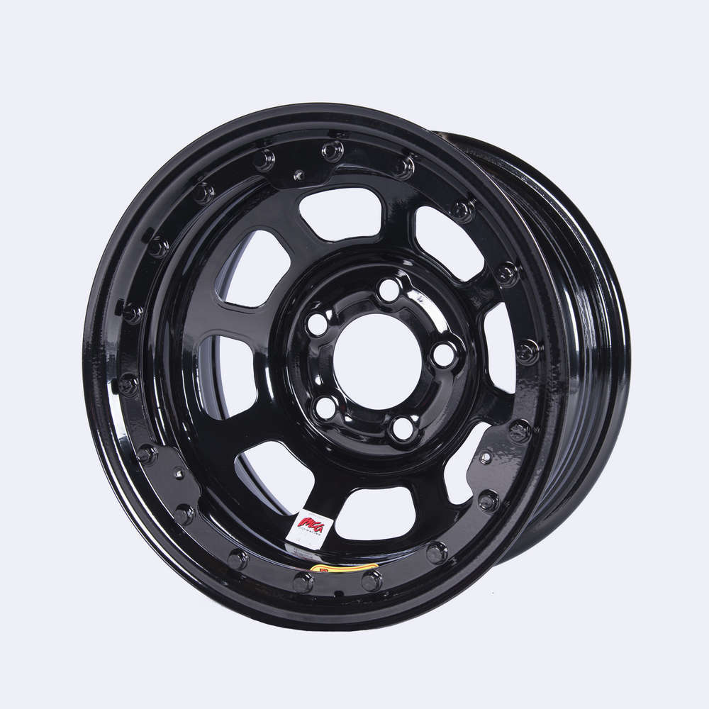 [BAS58DC2ILK] Bassett - 15x8 Imca B/Lock Wheel Black D-Hole 5x4.75