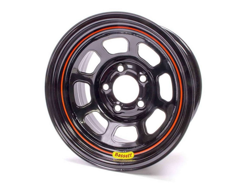 [BAS58SF1] Bassett - 15x8 5x4.5 Black Spun