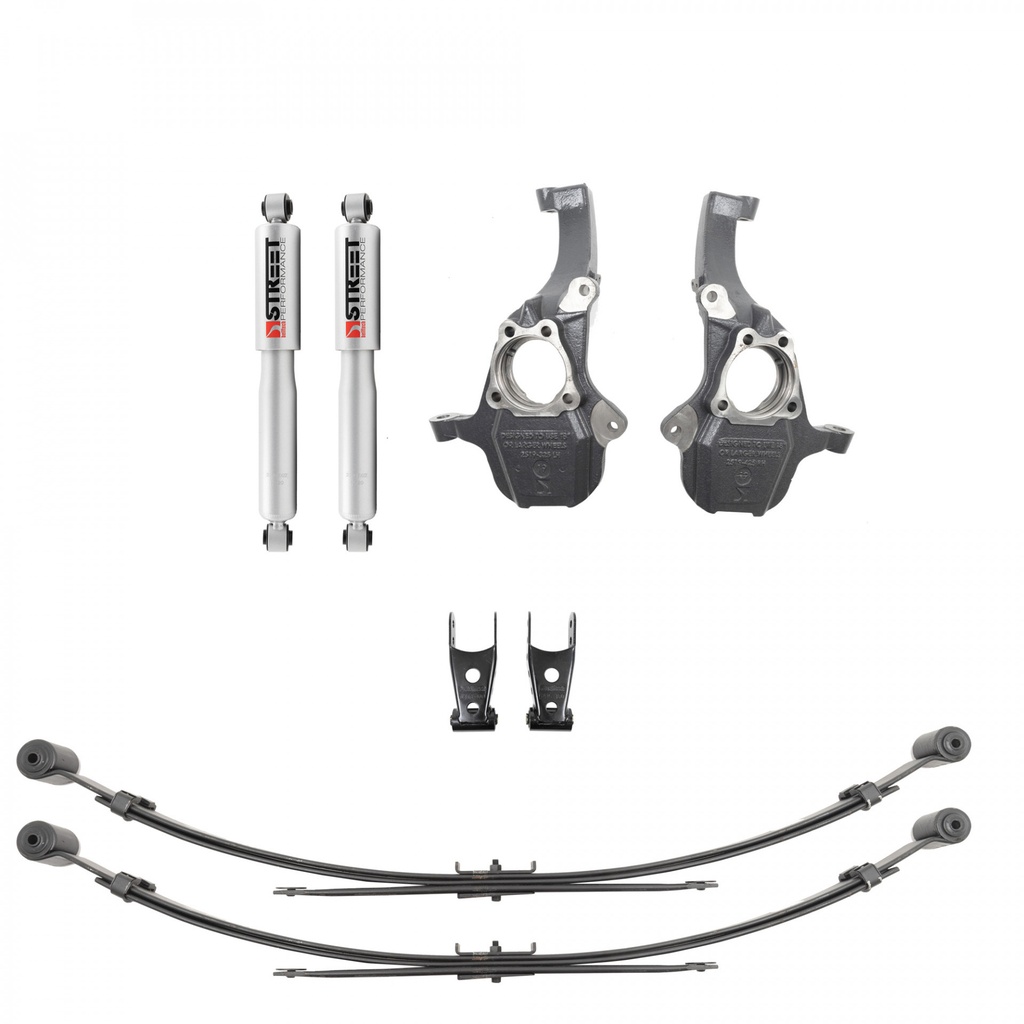 [BLL350345] Bell Tech - Lowering Kit 2in Front/4in Rear 19-23 GM P/U 1500