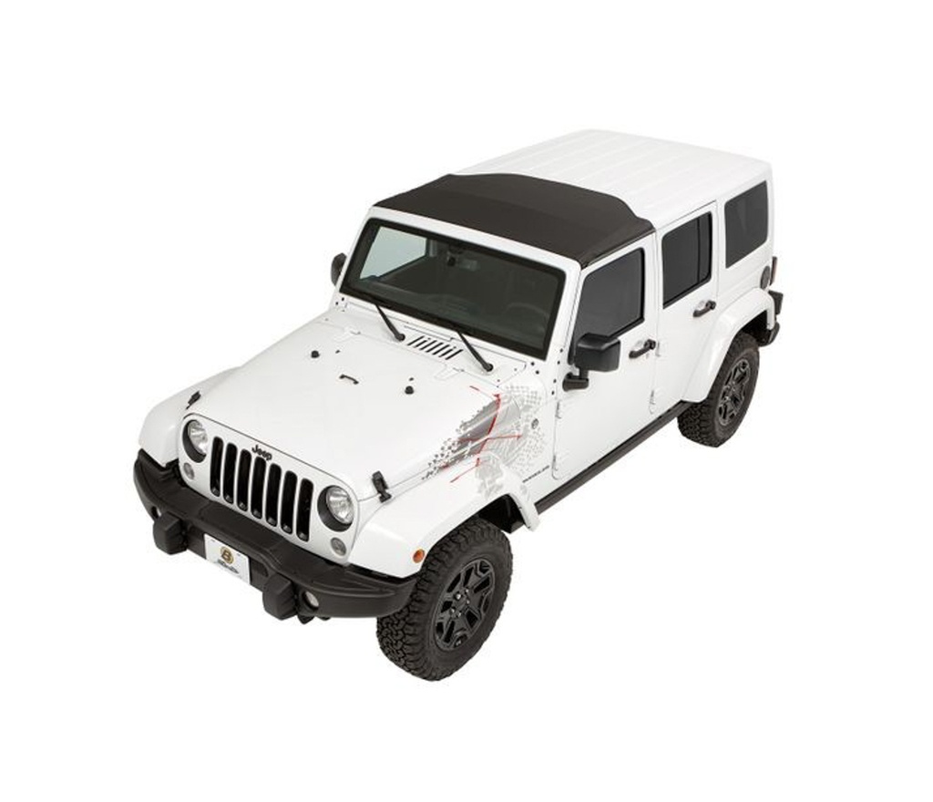[BES52453-17] Bestop - Sunrider Hardtop 07-18 Jeep Wrangler Black Twill