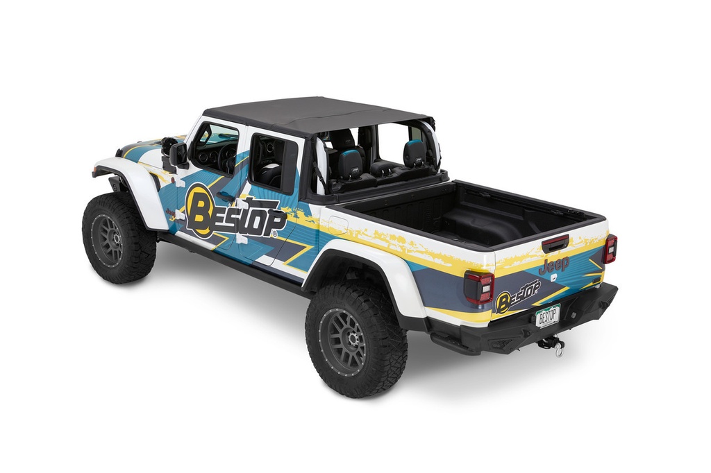 [BES52617-35] Bestop - Jeep Gladiator Header Safari Bikini
