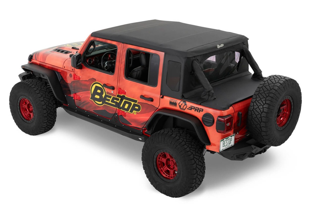 [BES53902-35] Bestop - 18- Jeep Wrangler JL 4DR Trektop Halftop Black