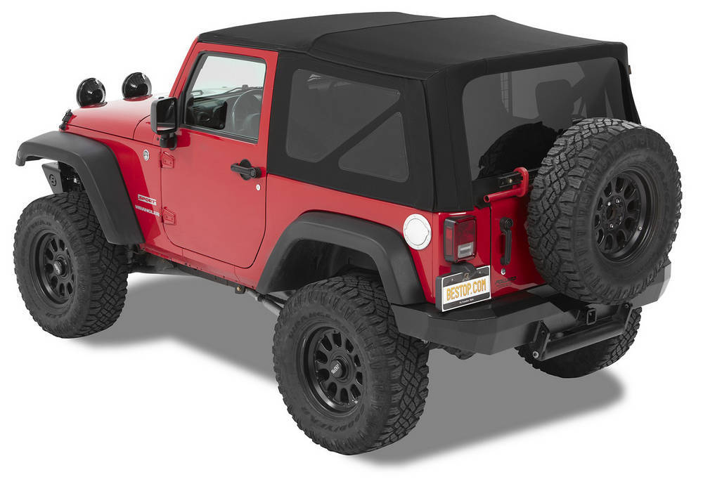 [BES54822-17] Bestop - Supertop NX Black Twill 07-16 Wrangler JK 2 Door