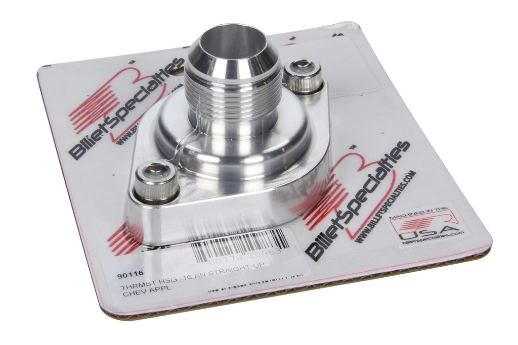 [BSP90116] BSP - Thermostat Housing -16AN Straight Up Chevy
