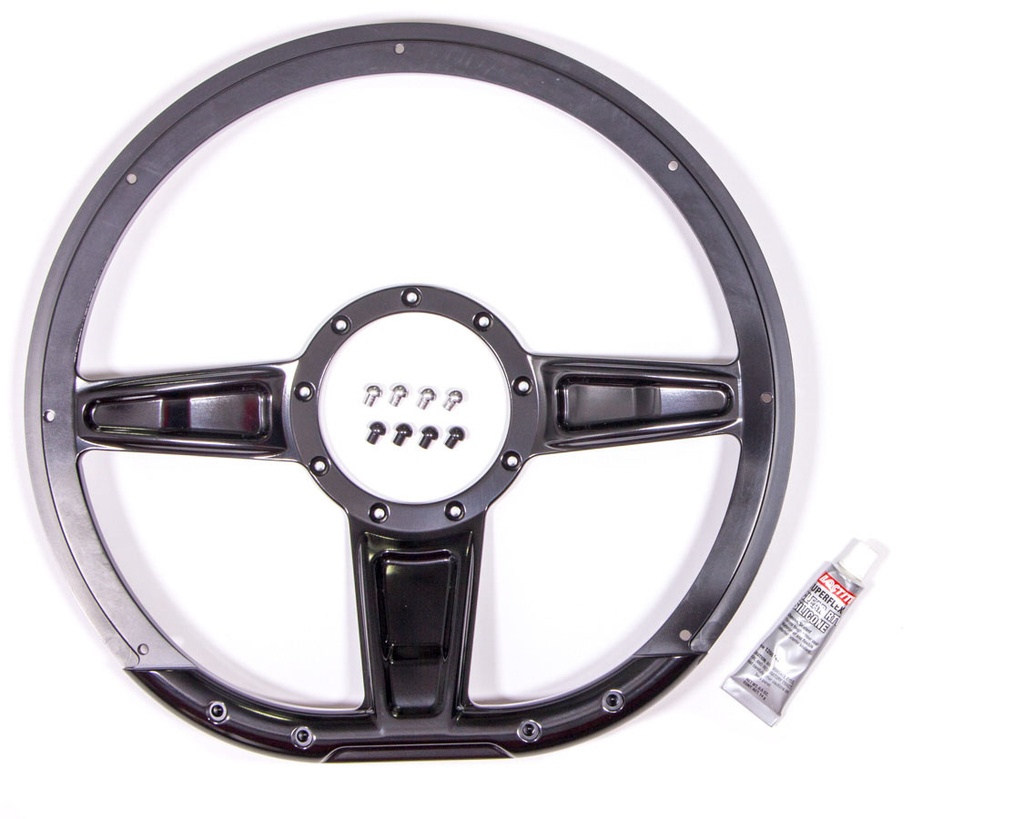 [BSPBLK29402] BILLET SPECIALTIES - Steering Wheel Camber D-Shaped 14in Black