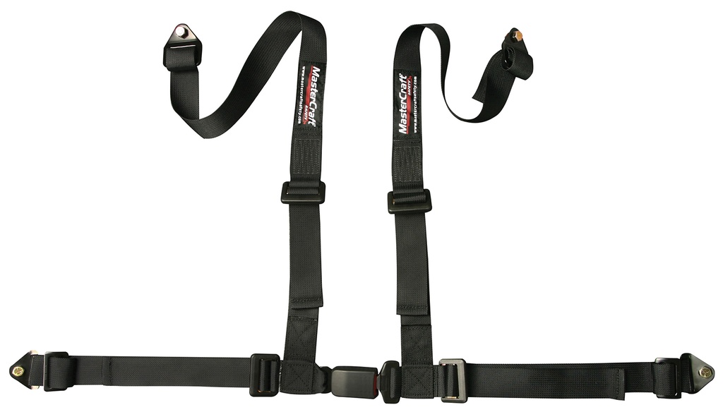 [MAS114004] Mastercraft - Seat Belt Restraint 2in 4 Point Bolt In Black