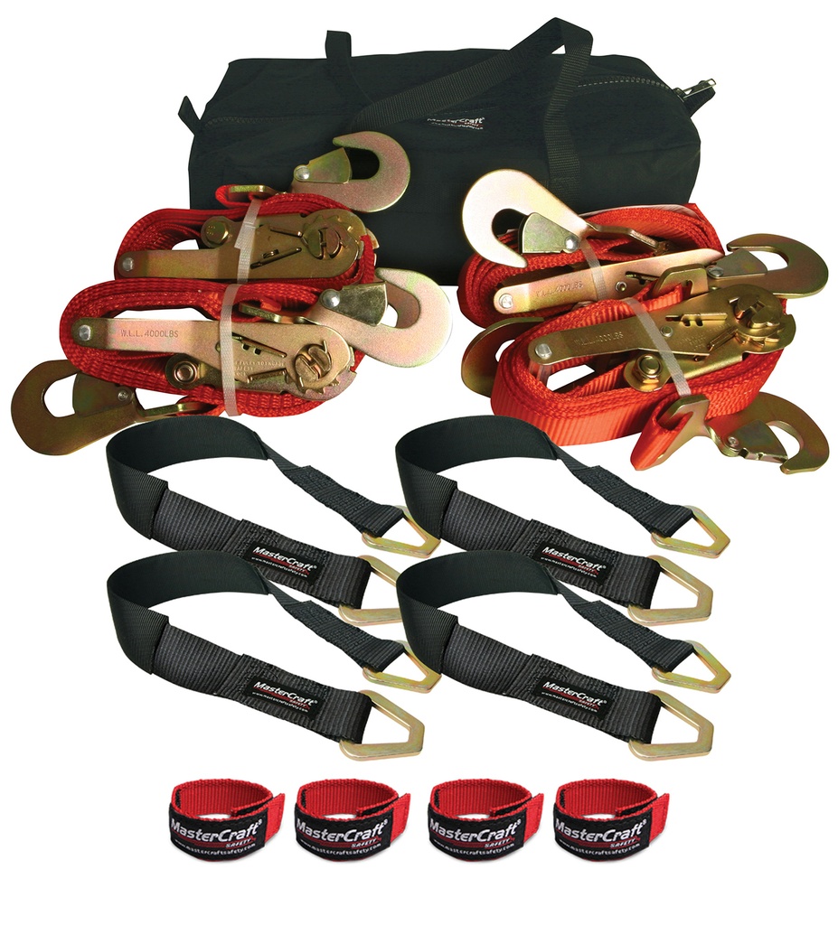 [MAS400023] Mastercraft - Ratchet Straps Vehicle Tie Down Kit
