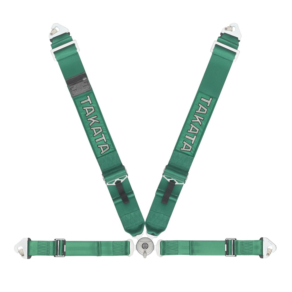 [TAKTR71000-H2-29] Takata - Harness Race 4 Pt Snap- In 3in Shldr 2in Lap Grn