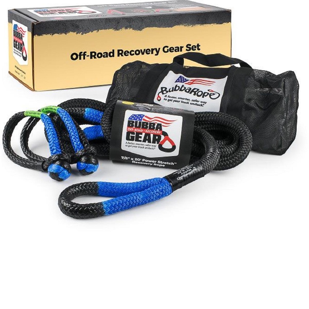 [BUB176860BLG] Bubba Rope - Truck Recovery Gear Set 7/8in X 20ft Black/Blue