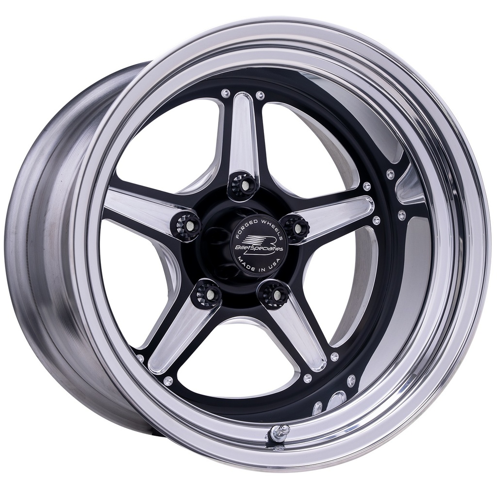 [BSPBRS23510L6135] Billet Specialties - Street Lite Black Wheel 15X10 3.5IN BS