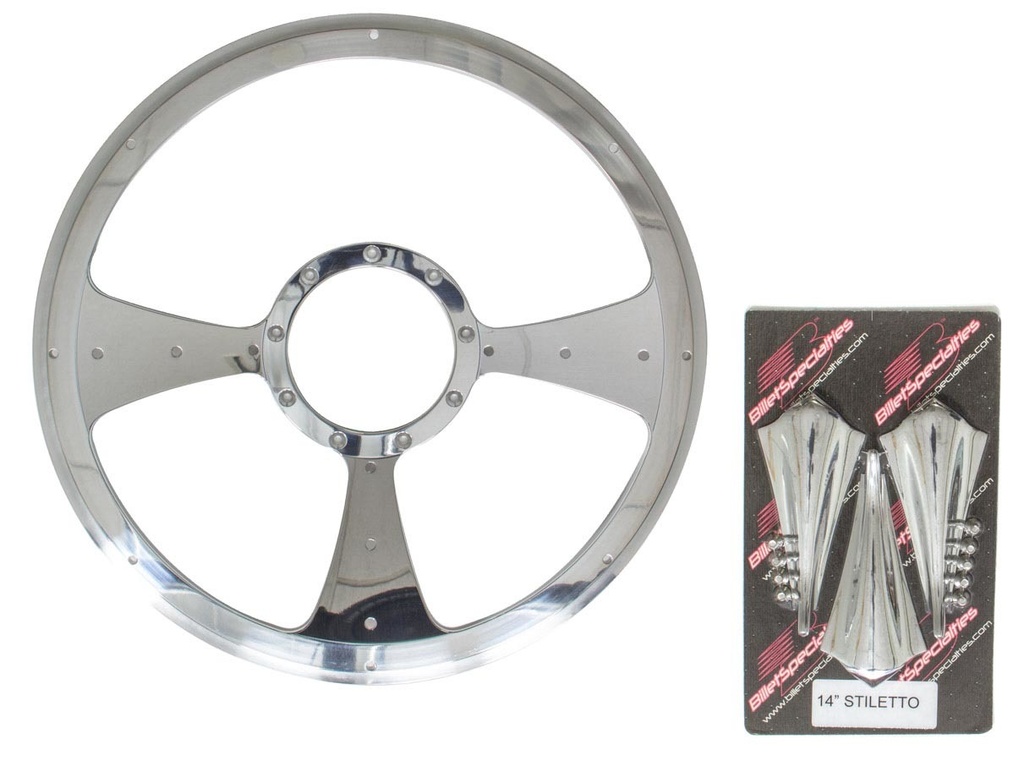 [BSPP30092] Billet Specialties - Stiletto - Profile Steering Wheel 14in