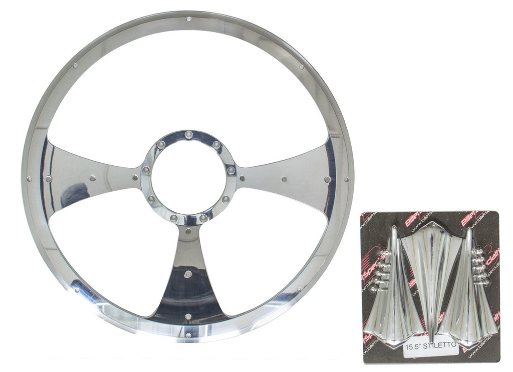 [BSPP34092] Billet Specialties - Stiletto - Profile Steering Wheel 15.5in
