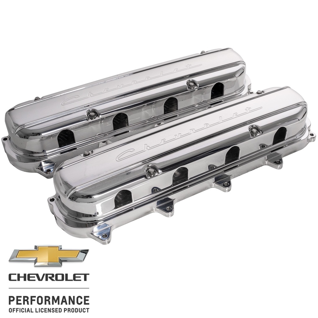 [BSPP95580] Billet Specialties - Valve Covers Gen V Lt Chevrolet Script Pol.
