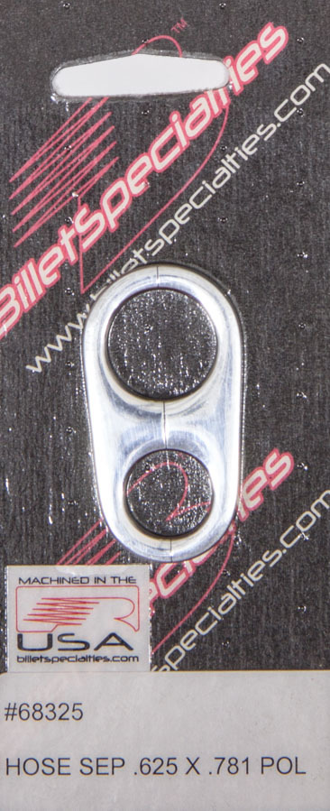 [BSP68325] Billet Specialties - Hose Seperator .625x.781 Polished