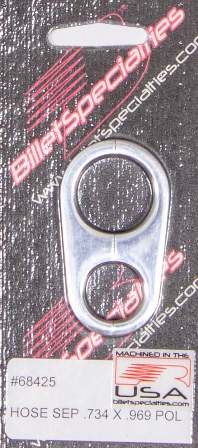 [BSP68425] Billet Specialties - Hose Separator .739x.969 -Polished