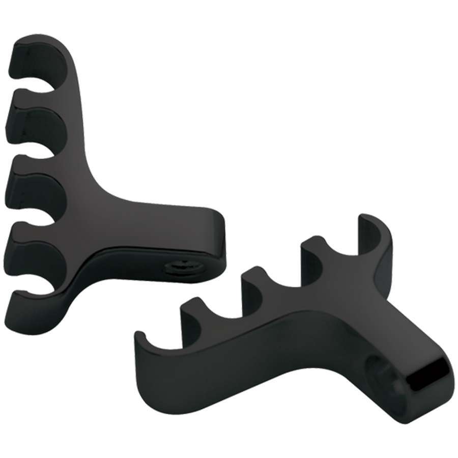 [BSP69784] Billet Specialties - 4 Wire Separator Valve Cover Mount Black Pair