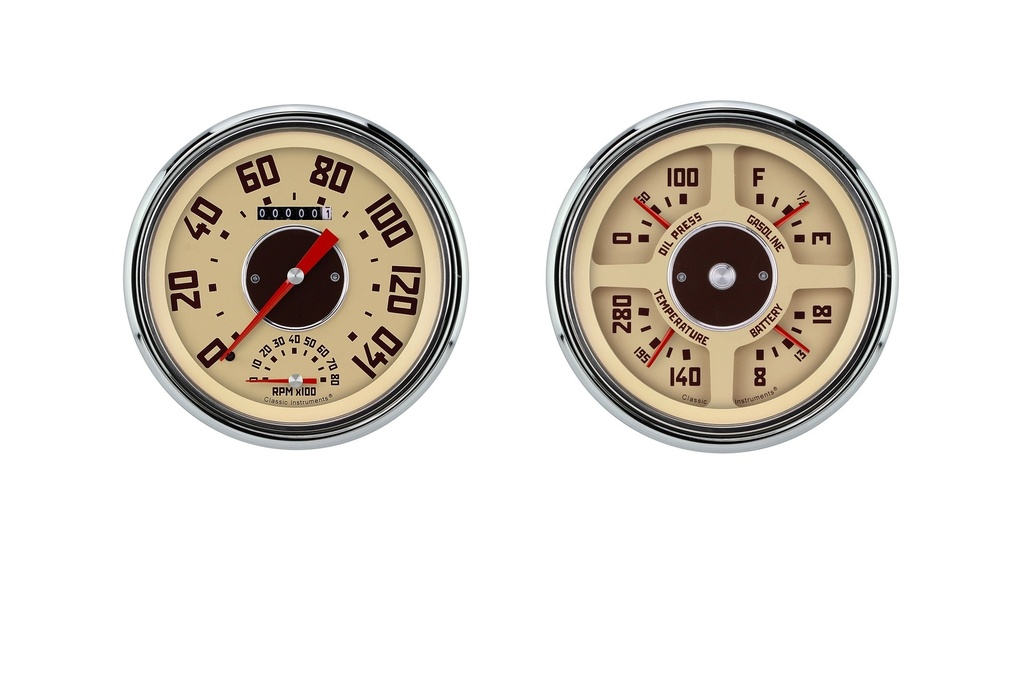 [CLACT47GM62] Classic Instruments - 47-53 Chevy Truck Quad Gauge