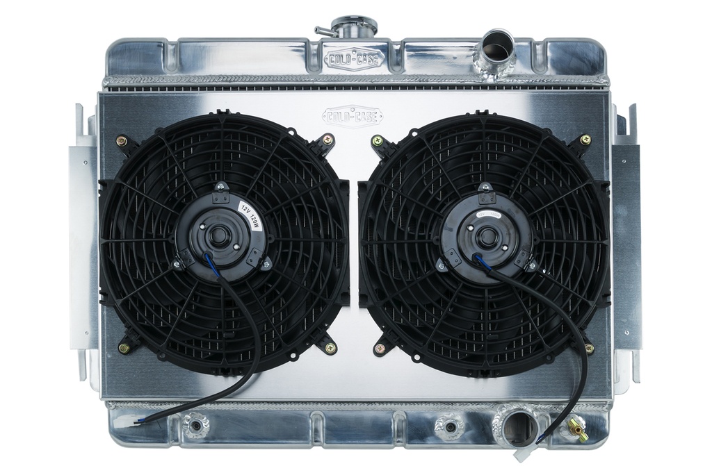 [CCRCHE541AK] Cold Case Radiators - 64-65 Chevelle Radiator & Dual 12in Fan Kit AT