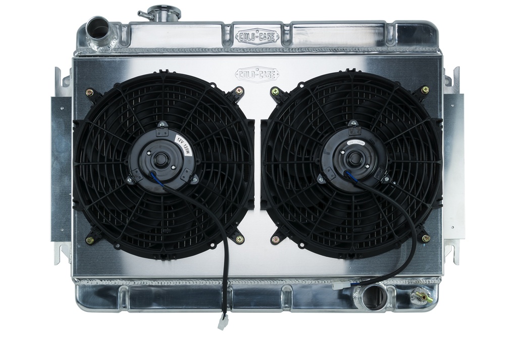 [CCRCHE542AK] Cold Case Radiators - 66-67 Chevelle Radiator & Dual 12in Fan Kit At
