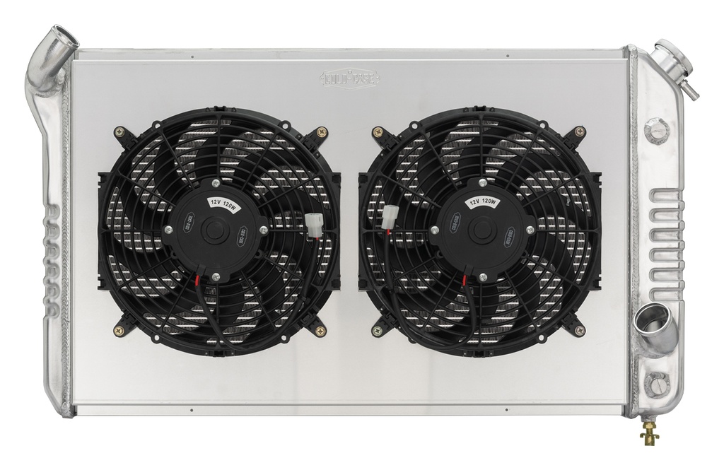 [CCRCHV716AK] Cold Case Radiators - 73-76 Corvette Radiator w/ Dual 12in Fan Kit
