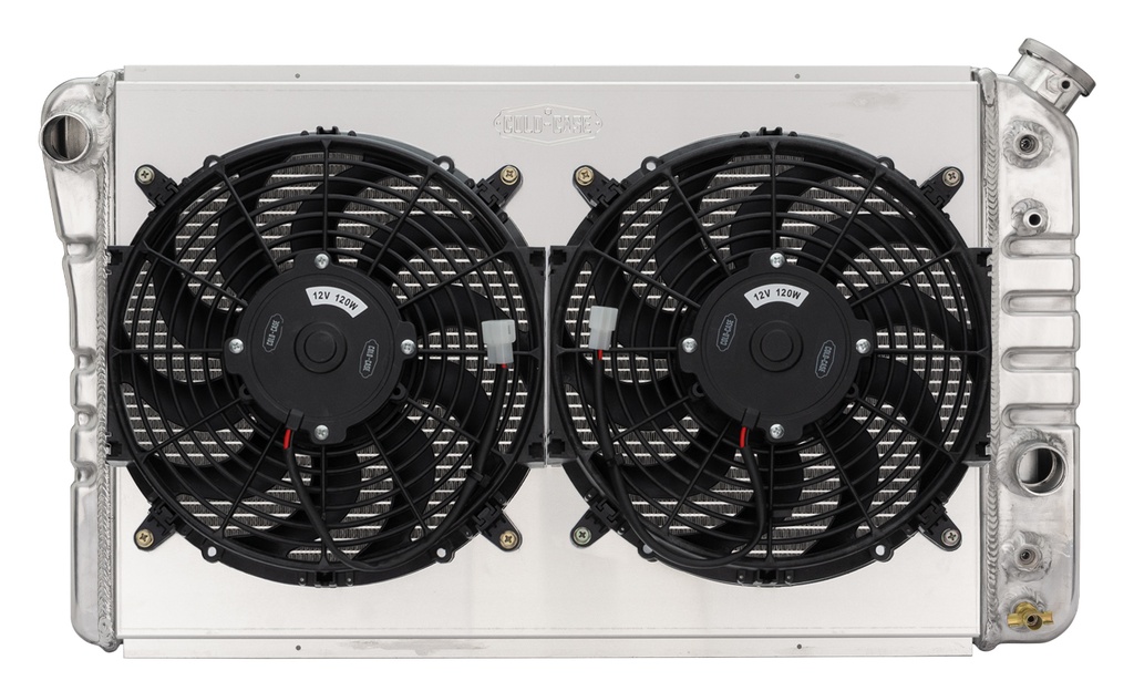 [CCRCHV719AK] Cold Case Radiators - 84-90 Corvette Radiator W/ Dual 12in Fan Kit