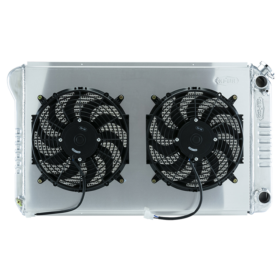 [CCRGMA546AK] Cold Case Radiators - 68-72 A-Body LS Swap Radiator & Dual 12in Fan