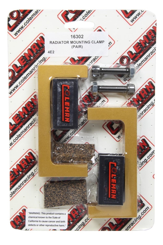 [COL16302] Coleman Racing Products - Radiator Mounting Clamp (Pair)